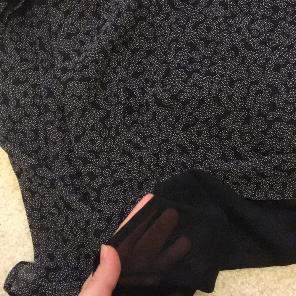 Patterned Cold Shoulder Top By Loft - image 4